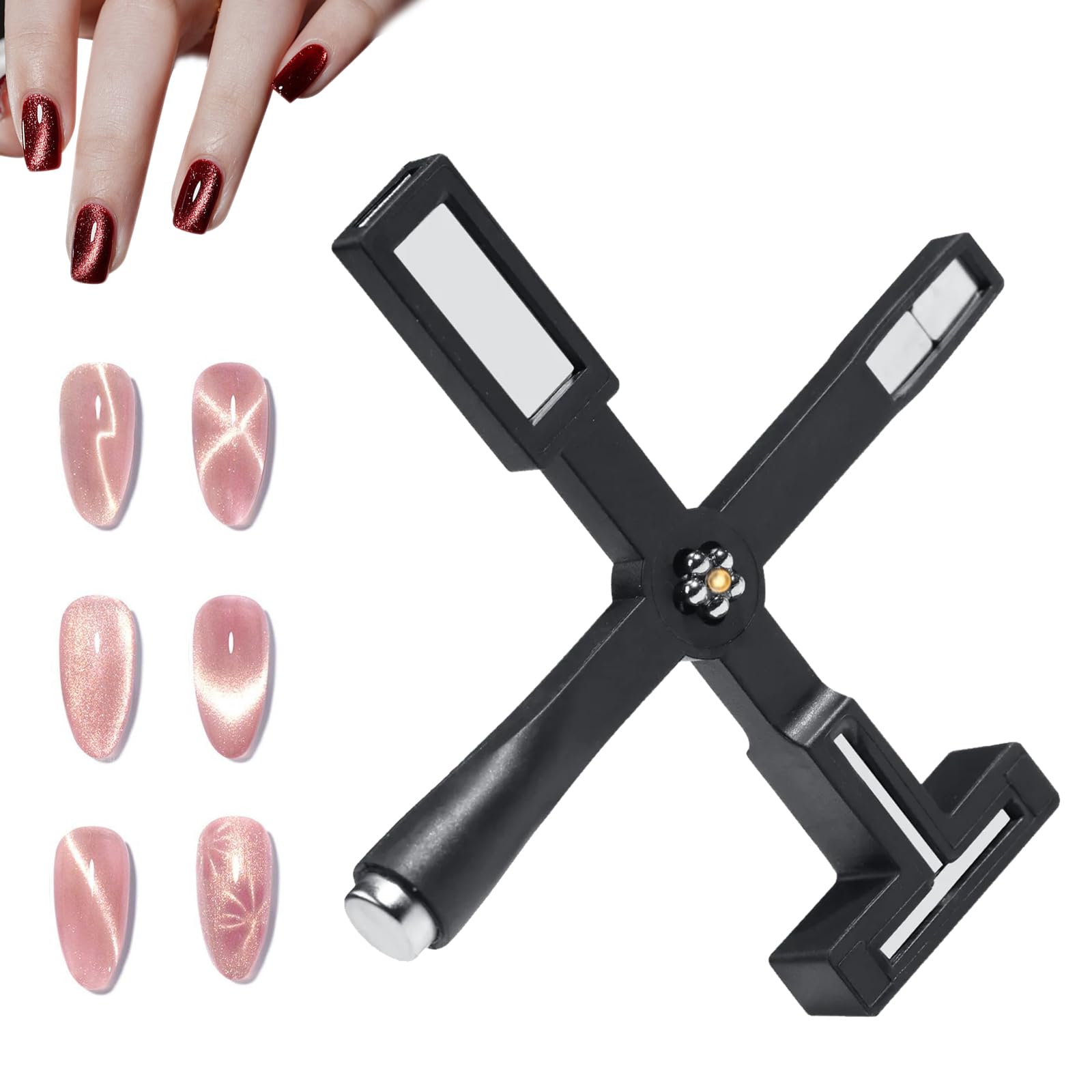 Nail Magnet Tool 5 in 1 Nail Art Cat Eye Gel Nail Polish, Multi